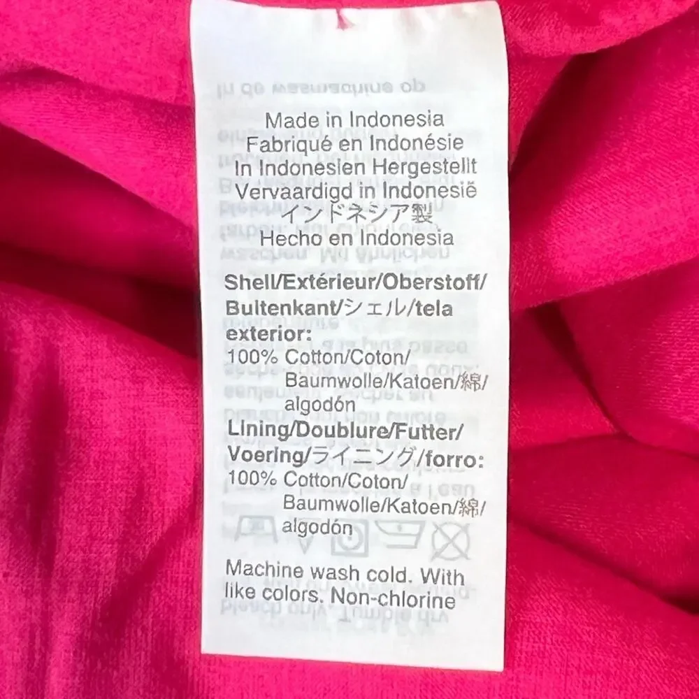 J. Crew Women’s Sz 8 Pink Scalloped Square Neck Dress Basketweave Sleeveless